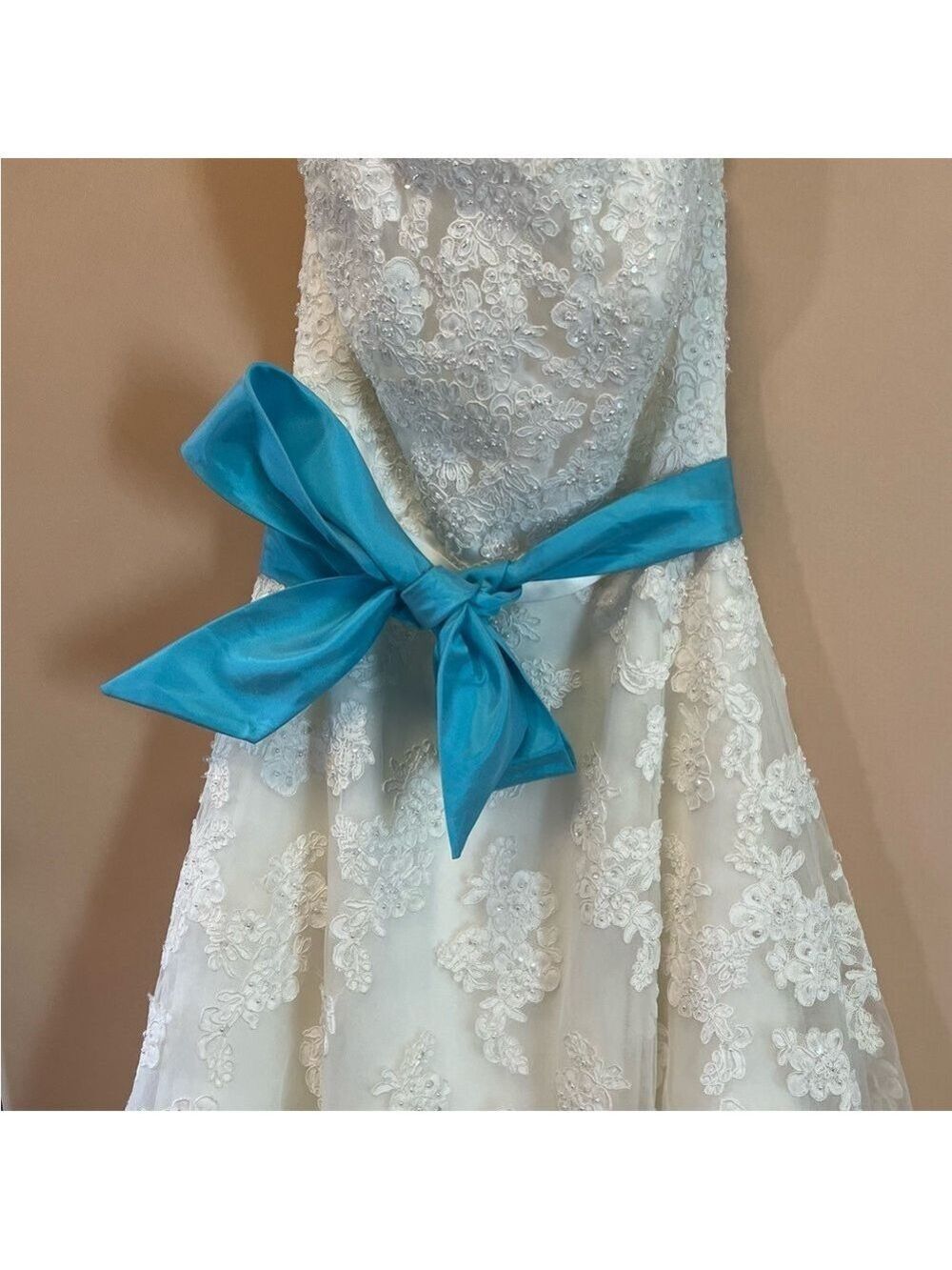 Galina Strapless Bridal or Quinceañera Gown- Midi Length - Picture 11 of 12